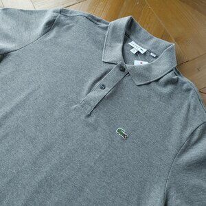 Lacoste Gray Polo 100% Cotton Size FR 9 / US 4XL (New)